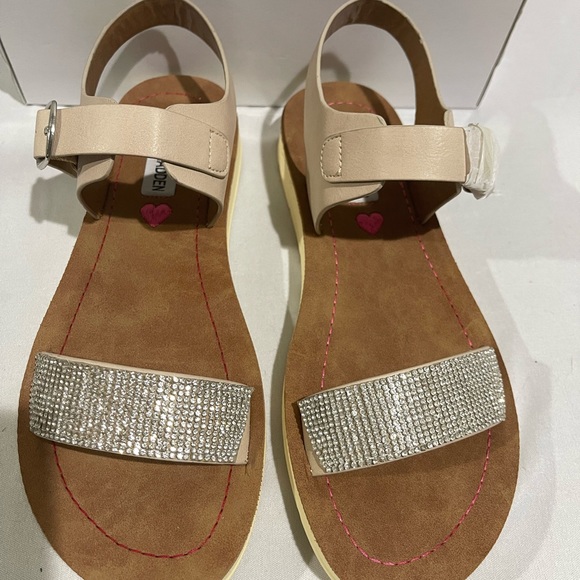 Steve Madden Jprobler Footbed Sandal Big Girl Size 5 - Picture 2 of 9